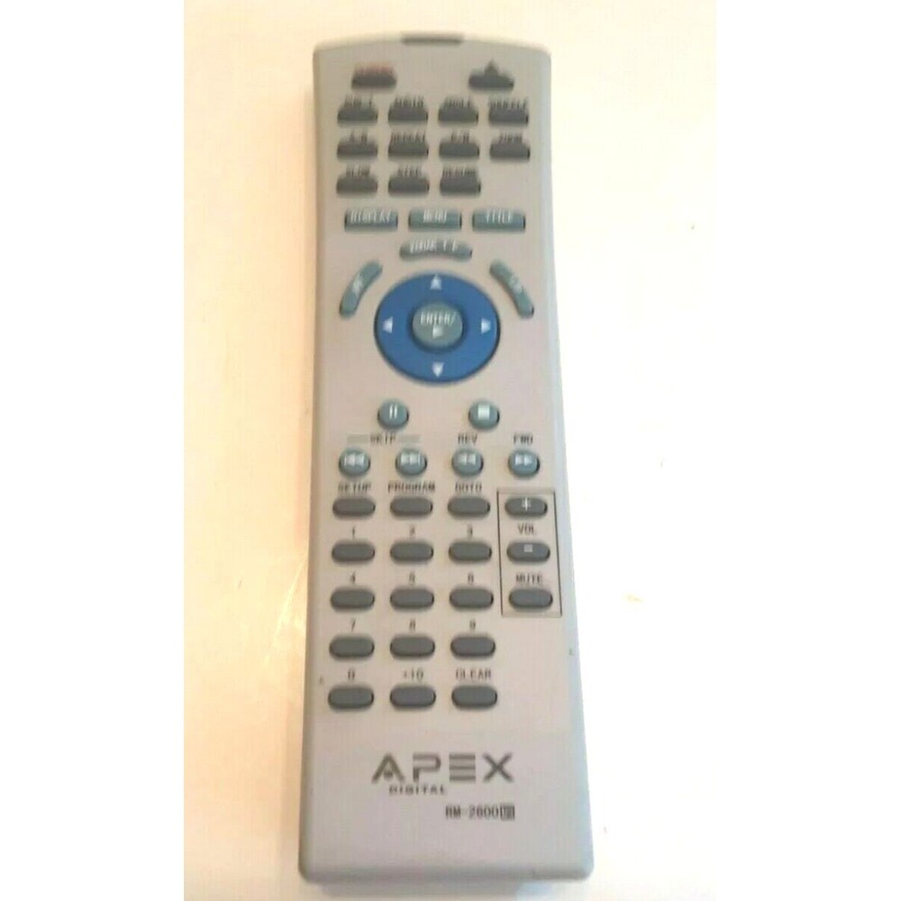 Apex Digital RM-2600 Remote Control Tested Working J5-5